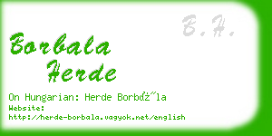 borbala herde business card